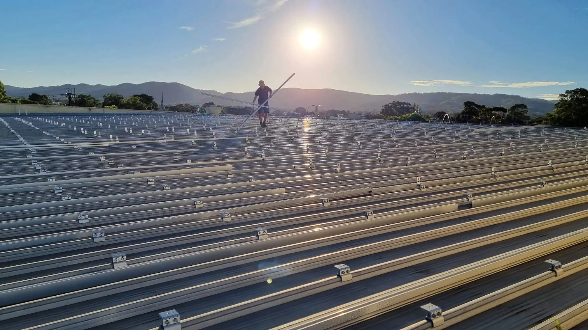 Electrical project on an Adelaide commercial rooftop